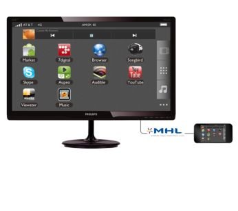 Технология MHL за забавления с мобилното съдържание на голям екран