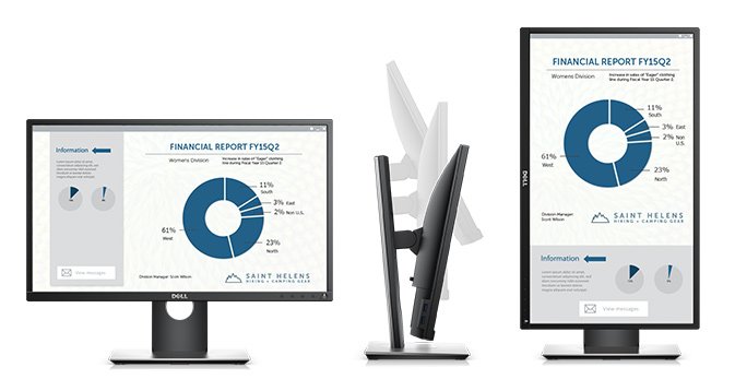 Dell 23 Monitor - P2317H | Purposefully designed for comfort and convenience.