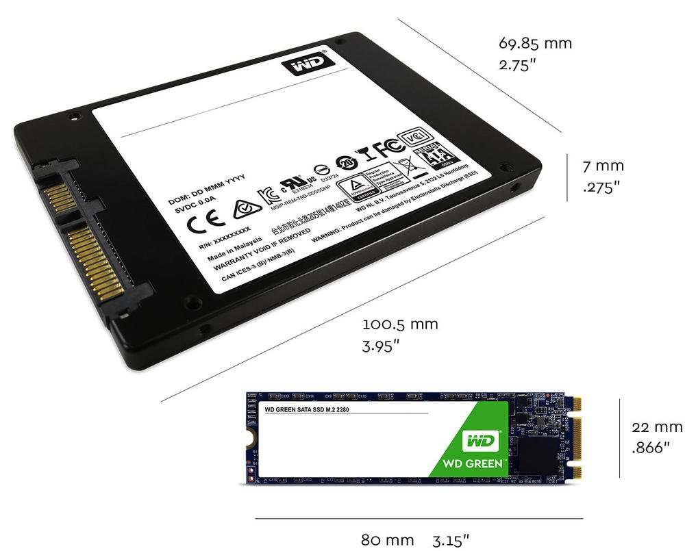 WD Green Solid State Drive | Technical Specifications