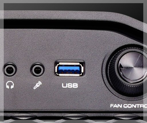 COUGAR MX310 - Advanced USB3.0 ports for maximum data transfer speed.