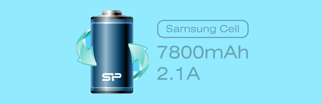 Power P81 Super High Capacity of 7800 mAh with Samsung Battery Cell