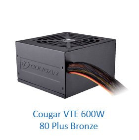 Захранващ блок Cougar VTE 600W, 80 Plus Bronze