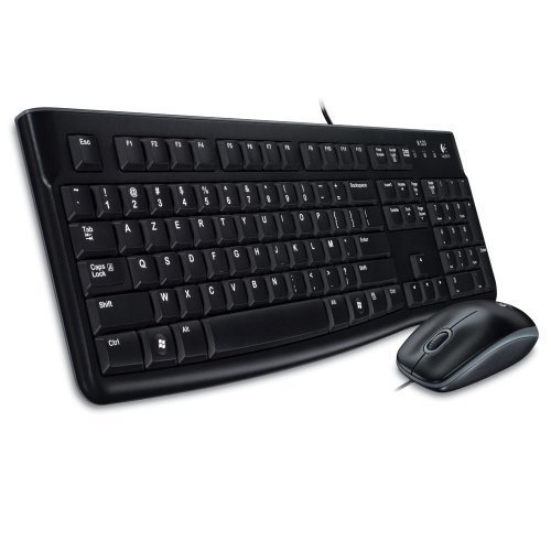Комплект клавиатура и мишка Logitech MK120 Black (снимка 1)