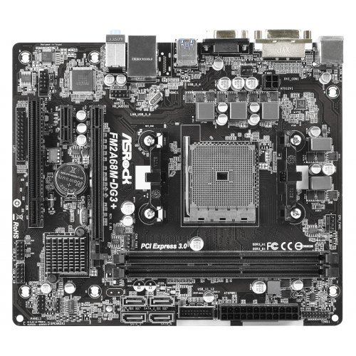 Дънна платка ASRock FM2A68M-DG3+ (снимка 2)