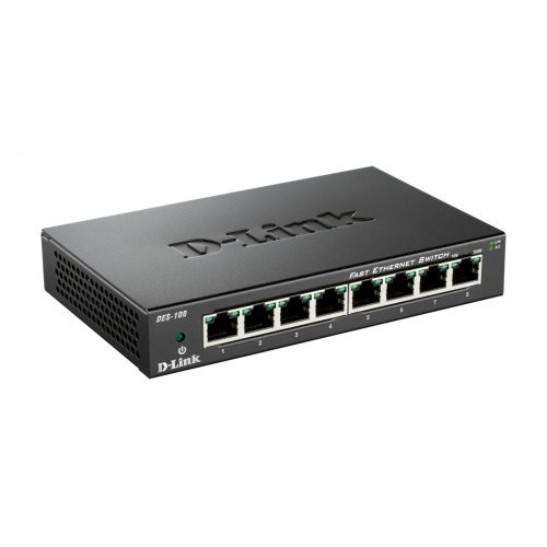 Суичове > D-Link DES-108 (снимка 2)