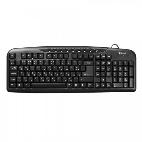 Клавиатура Canyon CNE-CKEY2 Black (снимка 2)