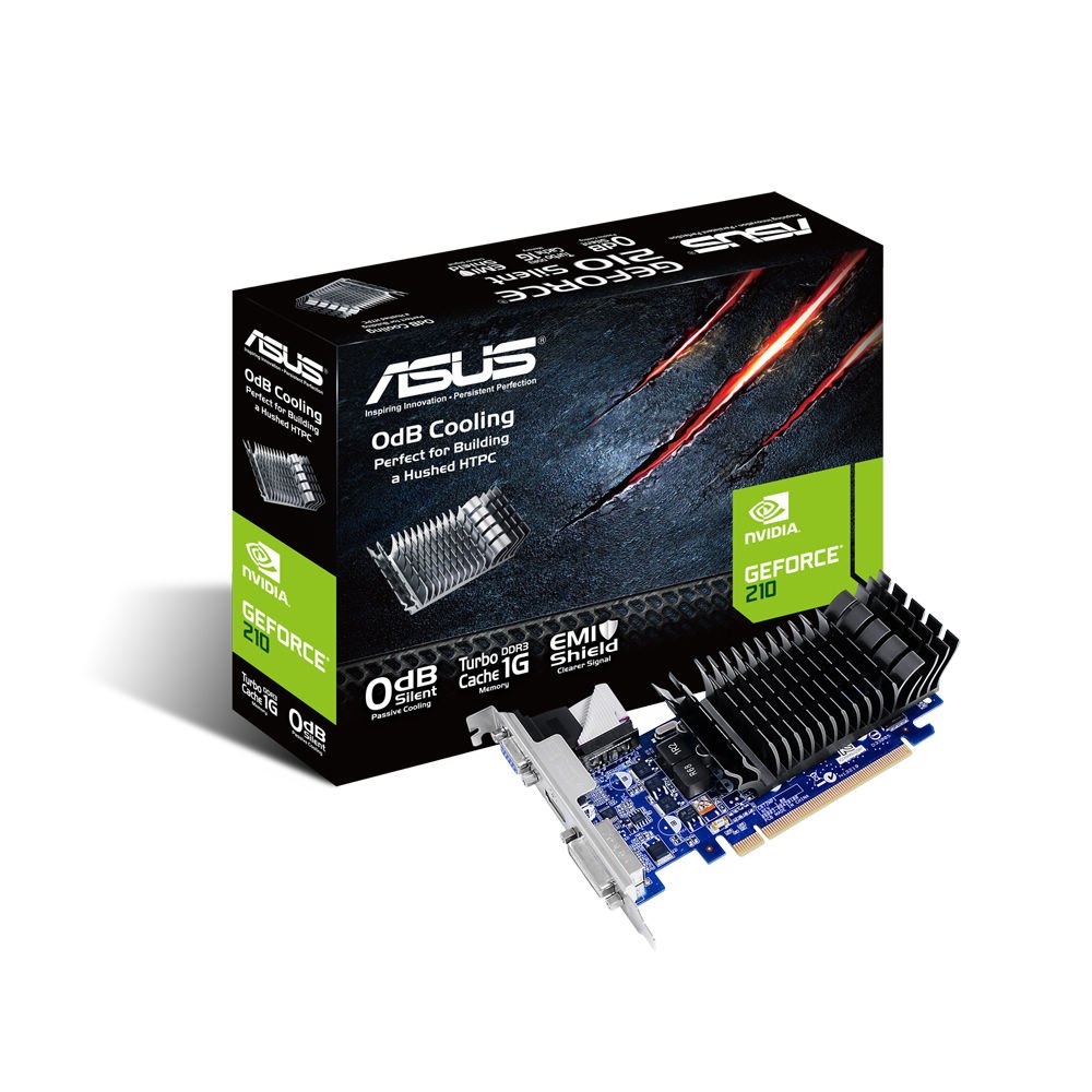 nVidia Asus 210 SL TC1GD3 L GT 210 Silent 1GB DDR3 TurboCache