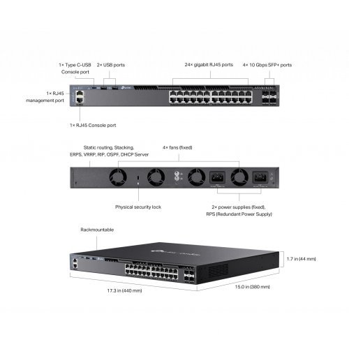 Суич TP-Link SG6428X (снимка 6)