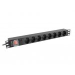 Разклонител Lanberg PDU-08F-0200-BK