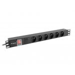 Разклонител Lanberg PDU-06E-0200-BK