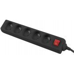 Разклонител Lanberg PS1-05E-0300-BK