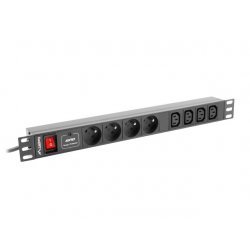 Разклонител Lanberg PDU-04E04I-0200-IEC-BK