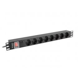 Разклонител Lanberg PDU-08F-0200-BK
