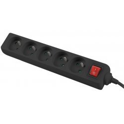 Разклонител Lanberg PS1-05E-0300-BK