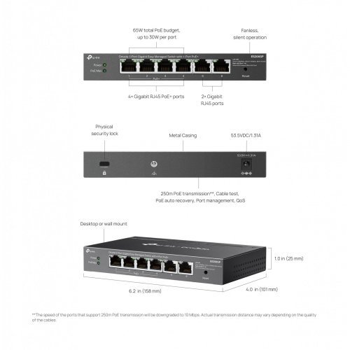 Суич TP-Link ES206GP (снимка 6)