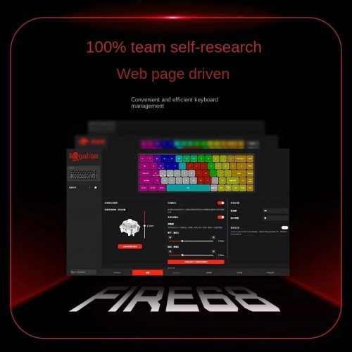 Клавиатура MadLions FIRE-68-RGB-WH (снимка 10)