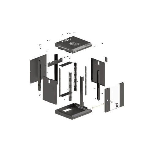 Комуникационен шкаф Lanberg WF11-3306-10B (снимка 5)
