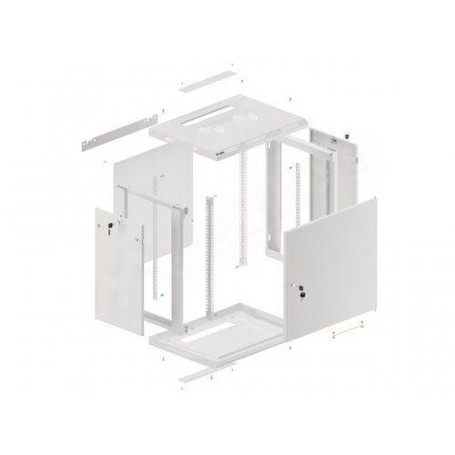 Комуникационен шкаф Lanberg WF01-6412-00S (снимка 12)
