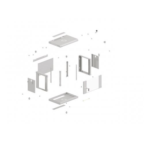 Комуникационен шкаф Lanberg WF03-5304-10S (снимка 12)