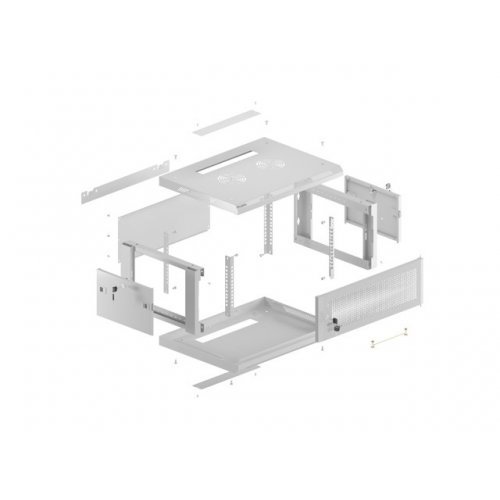 Комуникационен шкаф Lanberg WF01-6404-23S (снимка 12)