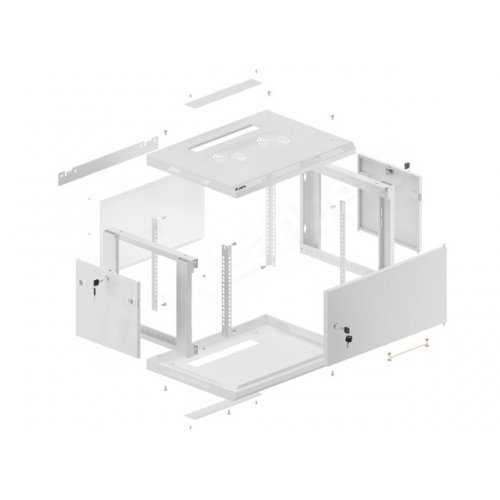 Комуникационен шкаф Lanberg WF01-6406-00S (снимка 15)