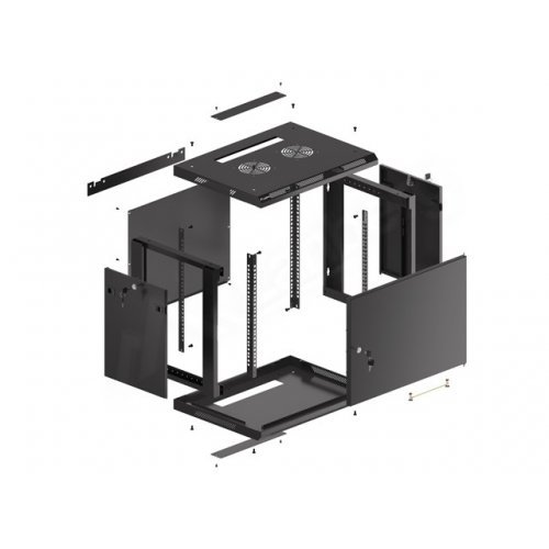 Комуникационен шкаф Lanberg WF01-6409-00B (снимка 15)
