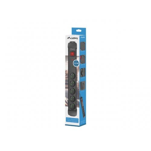 Разклонител Lanberg SP1-05E-0150-BK (снимка 3)