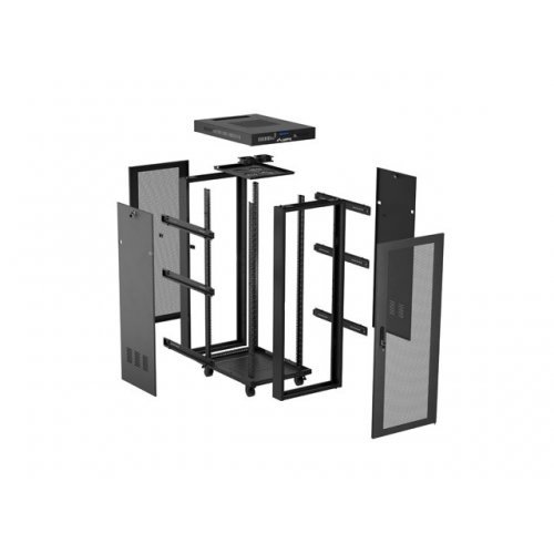 Комуникационен шкаф Lanberg FF01-6632-23BL (снимка 2)