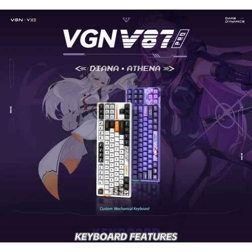 Клавиатура VGN V87-PRO-SIDE-ENGR (снимка 15)