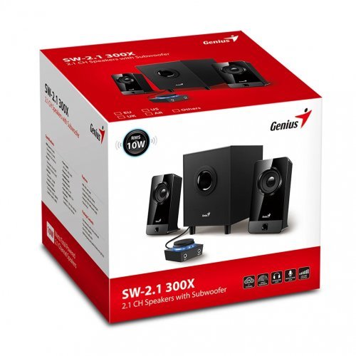 Тонколони Genius GENIUS-SW-2.1-300X-BK (снимка 4)