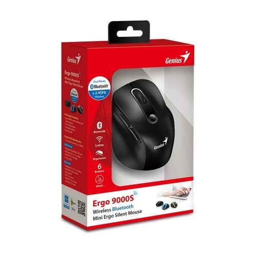 Мишка Genius GENIUS-ERGO-9000S-BK (снимка 10)