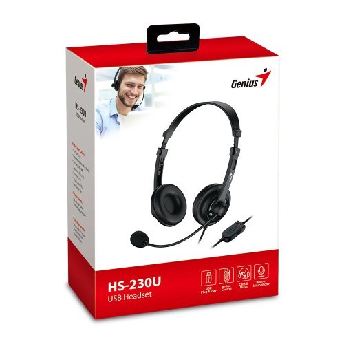 Слушалки Genius GENIUS-HS-230U-BK (снимка 7)