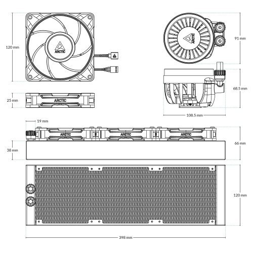 Охлаждане Arctic Cooling ACFRE00188A (снимка 7)