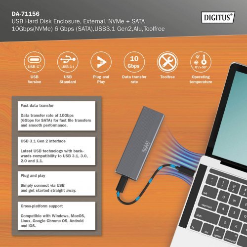 Кутия за диск Digitus DA-71156 (снимка 7)