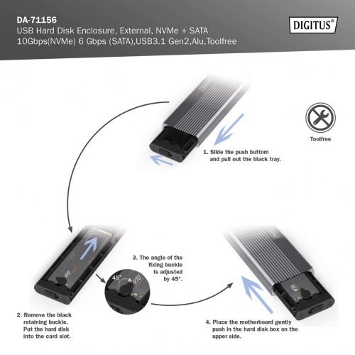 Кутия за диск Digitus DA-71156 (снимка 8)