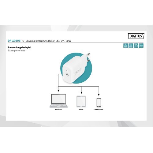 Жично зарядно устройство Digitus DA-10196 (снимка 8)