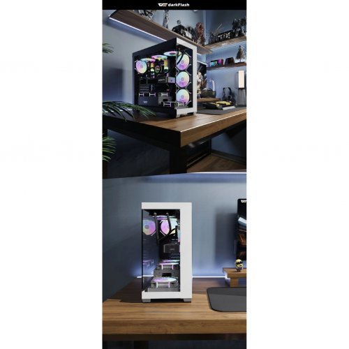 Компютърна кутия Darkflash DS900-WH (снимка 10)