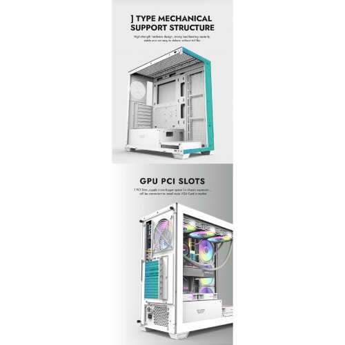 Компютърна кутия Darkflash DS900-WH (снимка 11)