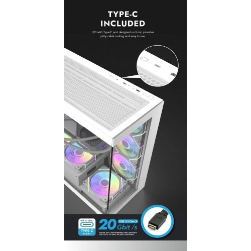 Компютърна кутия Darkflash DS900-WH (снимка 12)