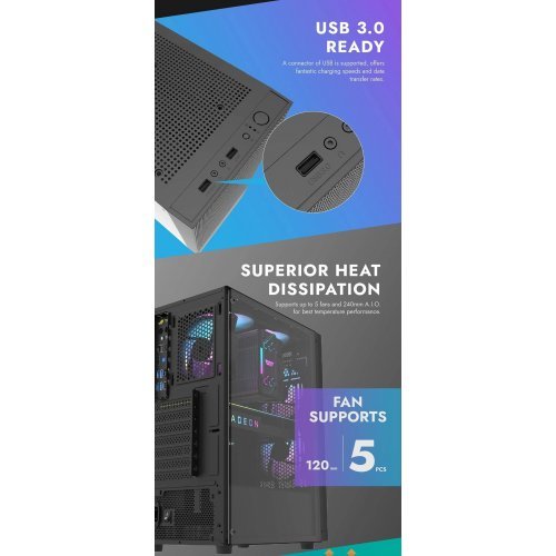 Компютърна кутия Darkflash A290-BK (снимка 10)