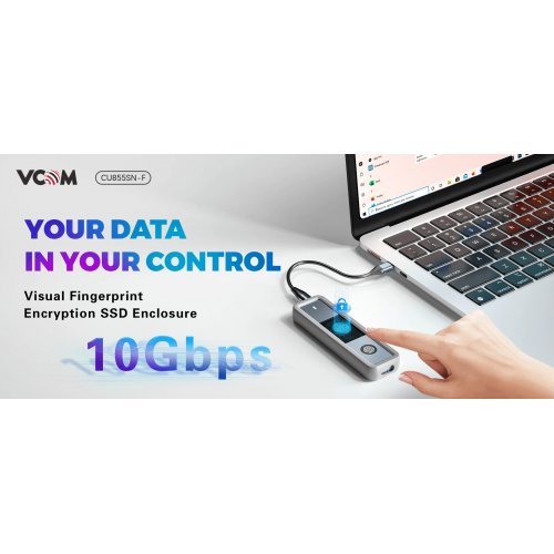 Кутия за диск VCom CU855SN-F (снимка 5)