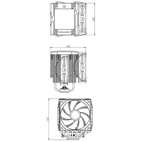 Охлаждане Thermalright PEERLESS-ASSASSIN-120-DIGITAL-BK (снимка 10)
