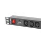 Разклонител Lanberg PDU-10I-0200-IEC-BK