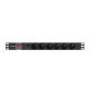 Разклонител Lanberg PDU-06E-0200-BK