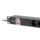 Разклонител Lanberg PDU-06E-0200-BK