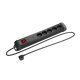 Разклонител Lanberg SP1-05E-0150-BK