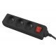 Разклонител Lanberg PS1-03E-0150-BK