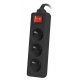 Разклонител Lanberg PS1-03E-0150-BK