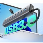 USB хъб Orico CL7U-U3-10-GY-BP-IP