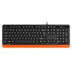 Клавиатура A4Tech FKS10 FSTYLER NATURAL MULTMEDIA KEYBOARD ORANGE US